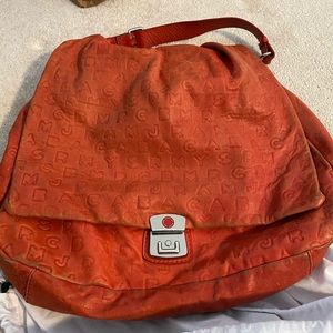 Marc by Marc Jacobs dreamy logo leather bag